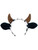 Country Western Cow Headband With Horns And Ears Costume Accessory