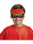 Childs Red Power Ranger Top-Of-Head Puffy Half Mask