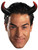 Adults Devil Demon Costume Accessory Oversized Long Red Black Horns Headband