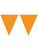 Solid Orange Flag Pennant Streamer String Party Celebration Banner Decoration