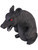 Black Rubber Possessed Sitting Rat Halloween Horror Decoration Fake Toy