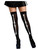 Sexy Black Skeleton Bones Adult Costume Stockings