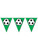 Green Flag Soccer Pennant Streamer String Party Celebration Banner Decoration