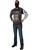 Mens Marvel Civil War Superhero Winter Soldier Shirt And Mask Costume