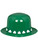 Irish St Patricks Day Plastic Green Derby Hat With Shamrock Band Accessory