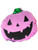 Plush Purple 5" Stuffed Pumpkin Carved Jack-O-Lantern Halloween Decoration