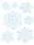 Winter Holiday Snowflake Peel 'N Place Party Wall Clings Decoration