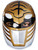 Disney Power Rangers White Gold Ranger Adult Vacuform Mask