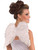 Adult Women's White Fur Costume Club Angel Accessory Wings
