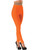 Women's Orange 80s Rave Party Ballerina Sexy Costume Leggings