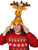 Stuffed Plush Christmas Moose Hat Festive Party Cap Costume Accessory