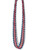 Patriotic American USA Star Red Silver Blue Bead Necklace Costume Accessory
