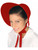 Amish Mennonite Puritan Red Felt Bonnet Costume Hat