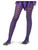 Womens Sexy Black and Purple Striped Witch Costume Tights