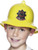 Adult Plastic Fireman Costume Fire Chief Helmet Hat With Badge Costume Accessory