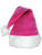 Velvet Plush Pink Santa Hat Festive Holiday Christmas Cheer Costume Accessory