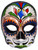 Deluxe Adult Day of the Dead Skeleton Male Skull Carnival Half Mask