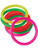 Neon Mini Carnival Game Rings Assorted Colors 12 Pack Toys