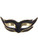 Halloween Black Gold Rhinestone Glitter Pointed Venetian Carnival Glasses Mask