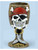 Pirate Buccaneer Treasure Skull Chalice Glass Goblet Halloween Cup