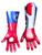 Marvel Iron Man Costume Accessory Iron Patriot Adult Deluxe Elbow Length Gloves