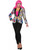 Adult's Women's Pop Art Comic Print Blazer Jacket Costume Accessory