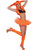 Sexy Neon Orange Retro Ballet Costume Crinoline Tutu