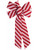 Candy Cane Red And White Striped Christmas Bow Door Wall Fireplace Decoration