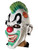 New Adult's Punk'd Evil Clown Vinyl Costume Accessory Mask