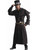 Men's Black Steampunk Costume Duster Cowboy Trench Coat