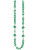 Green Congrats Grad Graduation Medallion Beaded Party Necklace Costume Accessory
