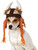 Plush Viking Helmet With Braids Pet Dog Costume Accessory