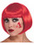 Adult's Womens Red Bob Hair Wig With Bangs Costume Accessory