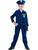Child Boys Blue Police Officer Cop Costume
