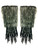 Adults Fuzzy Realistic Faux Grey Fur Werewolf Wolfman Gloves Costume Accessory