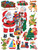 11 Count Santa's Workshop Wall Clings Holiday Season Party Decorations 12"x17"