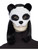 Adult Deluxe White Black Plush Panda Bear Animal Half Eye Mask