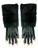 Adults Fuzzy Realistic Faux Black Fur Werewolf Wolfman Gloves Costume Accessory