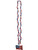 American Flag Medallion Braided Bead Necklace Costume Accessory