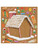 Gingerbread House Sticker Activity Christmas Holiday Decorations 9" x 12"