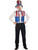 Adult's Mens Uncle Sam Hat Sequin Vest Hat Tie And Beard Costume Accessory Kit