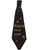 Adult's Mens Black And Gold New Years Tie Necktie Holiday Costume Accessory