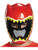 Childs Mighty Morphin Power Rangers Red Vacuform Mask Costume Accessory