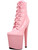 The FANTASY-41 Sexy Womens 7 1/2" Pink Platform Lace Up Ankle Bootie Shoes