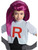 Child Girls Team Rocket Pokemon Jessie Long Purple Costume Wig