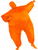 Orange Adult Infl8s Full Body Inflatable Costume Jumpsuit Large 42-44