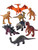 Lot of 12 5" Decor Plastic Toy Jurassic Dinosaur Figures Set