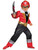 Kids Childs Boys Red Power Rangers Super Megaforce Muscle Costume