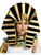 Gold And Black Egyptian Queen Cleopatra King Tut Costume Crown Headpiece Hat
