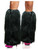 Rave Diva Costume Black Sexy Furry Fuzzy Leg Warmers